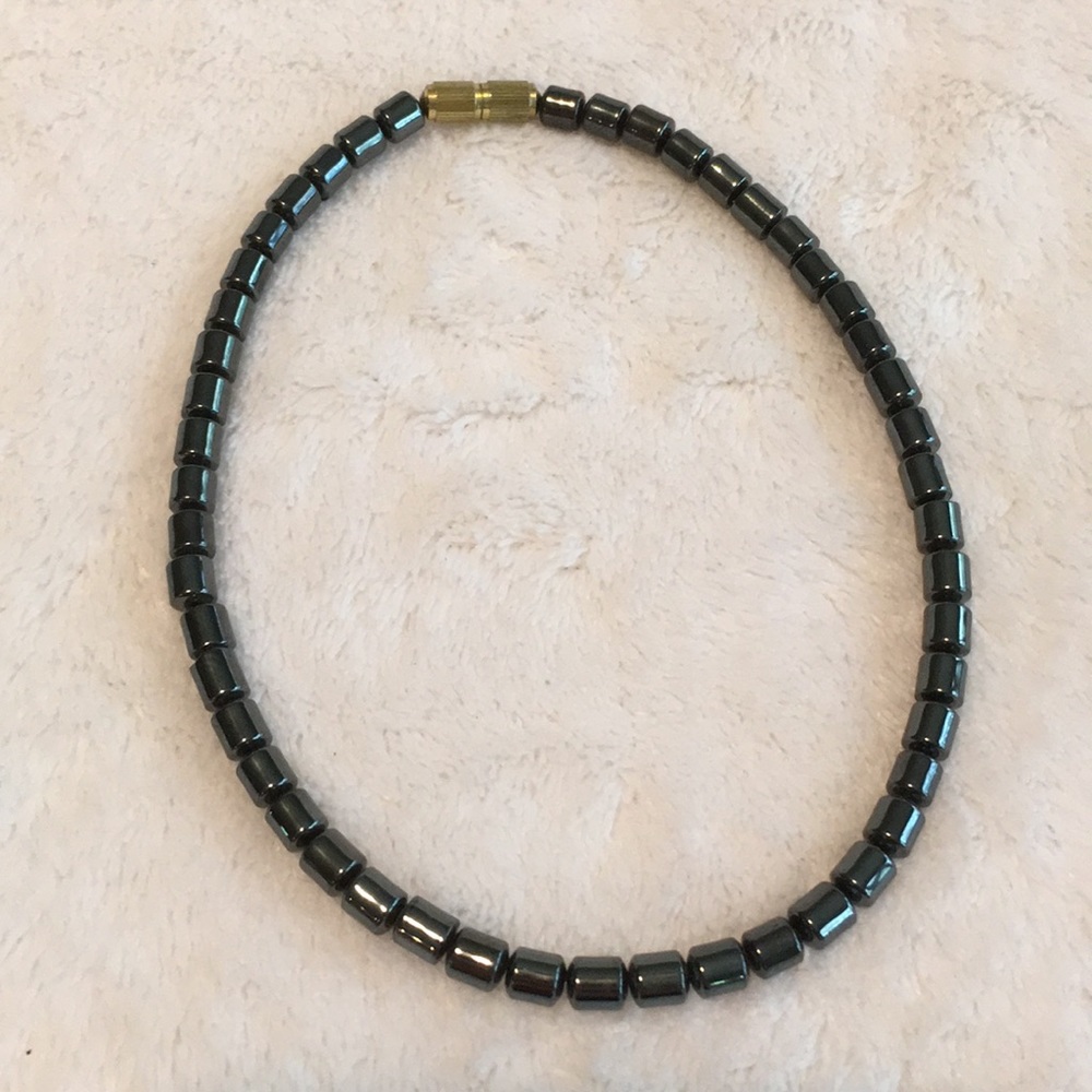 ❌DONATED❌ Hematite Ankle Bracelet